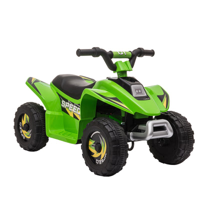 Electric Quad for Children 18-36 Months Electric ATV 6V with Forward and Reverse Maximum Load 20 kg 72x40x45.5 cm Green