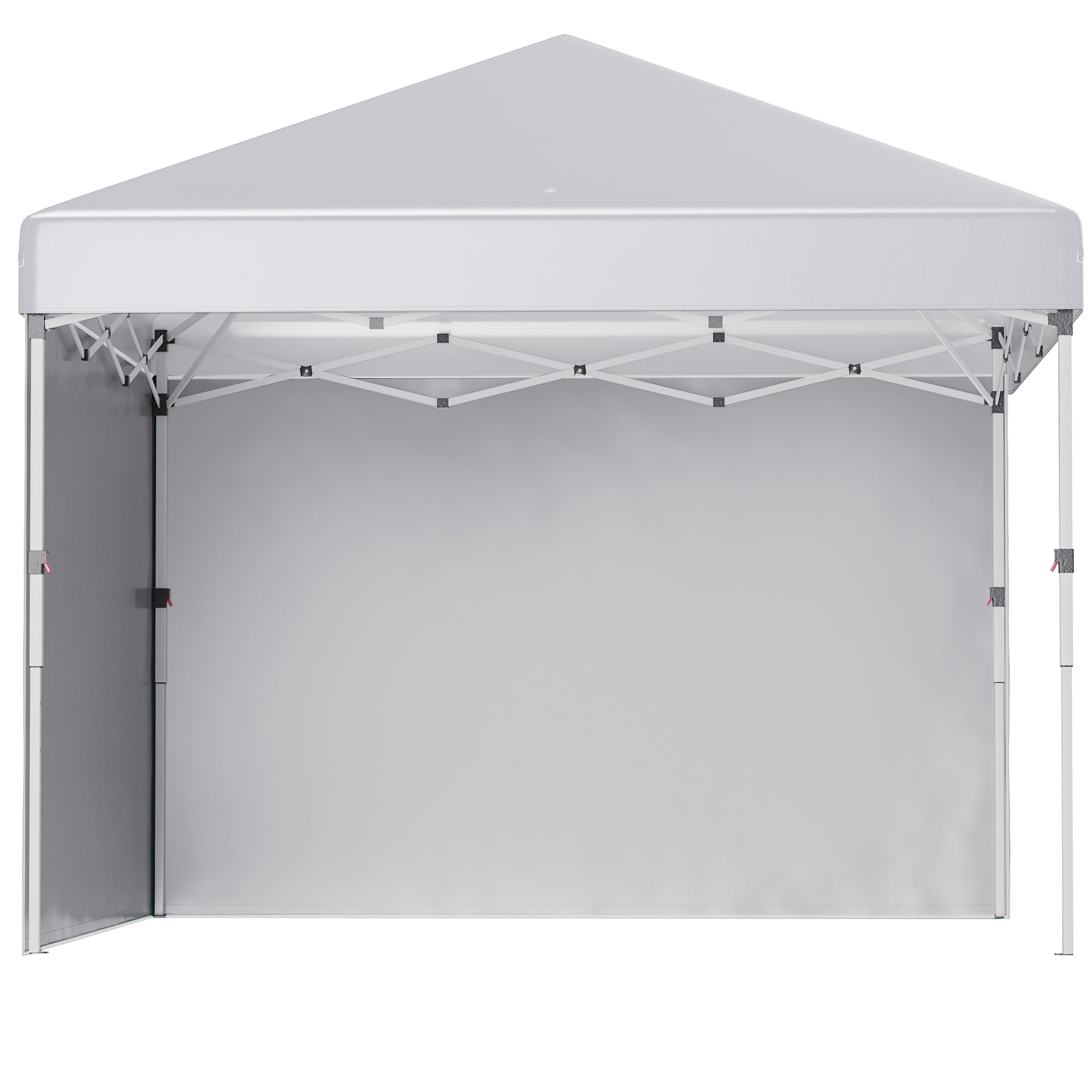 Pavilion approx. 3x3m, water-repellent Stable Winterproof Pop-up Folding Pavilion with 2 Side Walls, UV 30+ Protection, Foldable Party Tent Garden Tent with Bag, Garden Pavilion for Camping, White