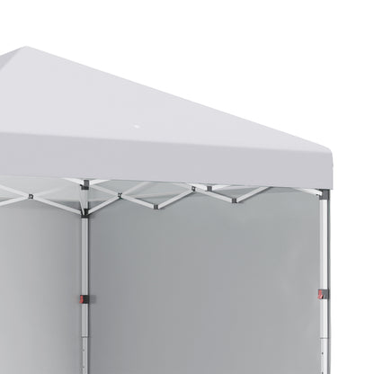 Pavilion approx. 3x3m, water-repellent Stable Winterproof Pop-up Folding Pavilion with 2 Side Walls, UV 30+ Protection, Foldable Party Tent Garden Tent with Bag, Garden Pavilion for Camping, White