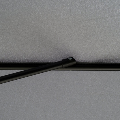 Garden Umbrella Ø266 cm Patio Umbrella Tilt with UV50+ Protection Aluminum Pole and Crank Sun Umbrella for Patio Terrace Dark Gray