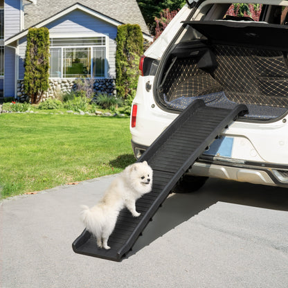 Dog Ramp Foldable Dog Stairs, Dog Car Ramp, Car Trunk Ramp Non-Slip Entry Aid for Trunk, Cars, Trucks, and SUVs up to 75 kg 155 x 39 cm