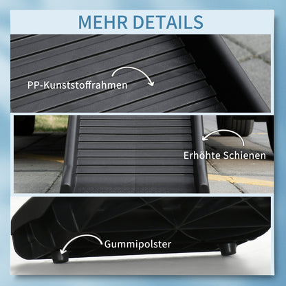 Dog Ramp Foldable Dog Stairs, Dog Car Ramp, Car Trunk Ramp Non-Slip Entry Aid for Trunk, Cars, Trucks, and SUVs up to 75 kg 155 x 39 cm