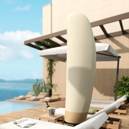 Umbrella Cover for Ø 400 cm Waterproof Weather-Resistant Umbrella Cover with Zipper Drawstring Oxford Fabric UV-Resistant Cantilever Umbrella Covers 220 ×56 cm Beige
