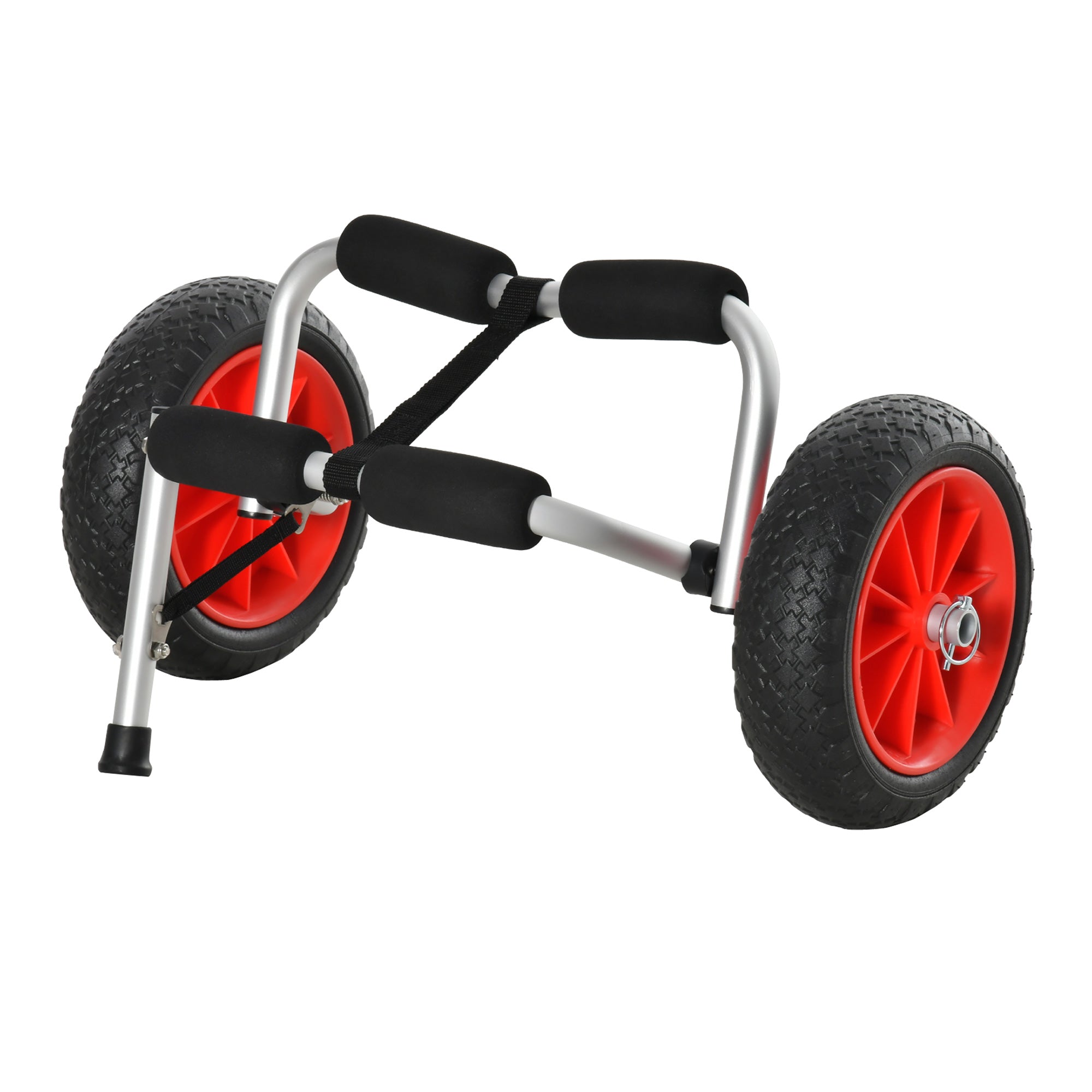 Foldable Kayak Transport Cart Boat Canoe Carrier Trailer Dolly Load 70kg with Universal Aluminum Canoe Carrier 62x35x30 cm