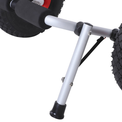 Foldable Kayak Transport Cart Boat Canoe Carrier Trailer Dolly Load 70kg with Universal Aluminum Canoe Carrier 62x35x30 cm
