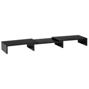 Monitor Stand Dual Screen Riser Adjustable Length and Swivel Angle Screen Stand for PC Notebook Laptop Printer 31.5-46 x 9.3 x 3.9 inches Black