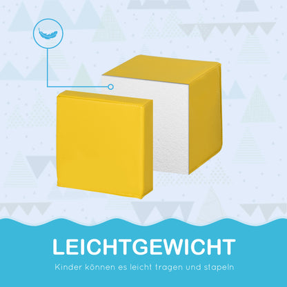 Building Block Set 12-Piece Foam Building Blocks Toy for Kids Foam Blocks for 1-3 Years OldChildren Faux Leather EPE