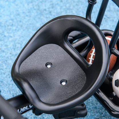 6-in-1 Tricycle with Push Handle from 9 Months up to 25 kg Children's Tricycle with Removable Sun Canopy, Safety Belt Cup Holder Basket Wheels Bike for 1-5 Years Children, Dark Blue