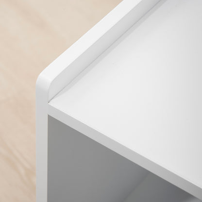 Cat Toilet Cabinet Cat House with Magnetic Door Divider Cat Litter Box Cat Cabinet for Cats Side Table Cat Cave 90 x 48 x 42.5 cm White