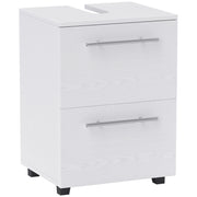 Sink Cabinet Under Cabinet with Cabinet Compartment, Drawer, Vanity Cabinet, Bathroom Cabinet with Anti-Tip Device for Wall-Mounted Basins White, 41.5 x 35.5 x 59 cm