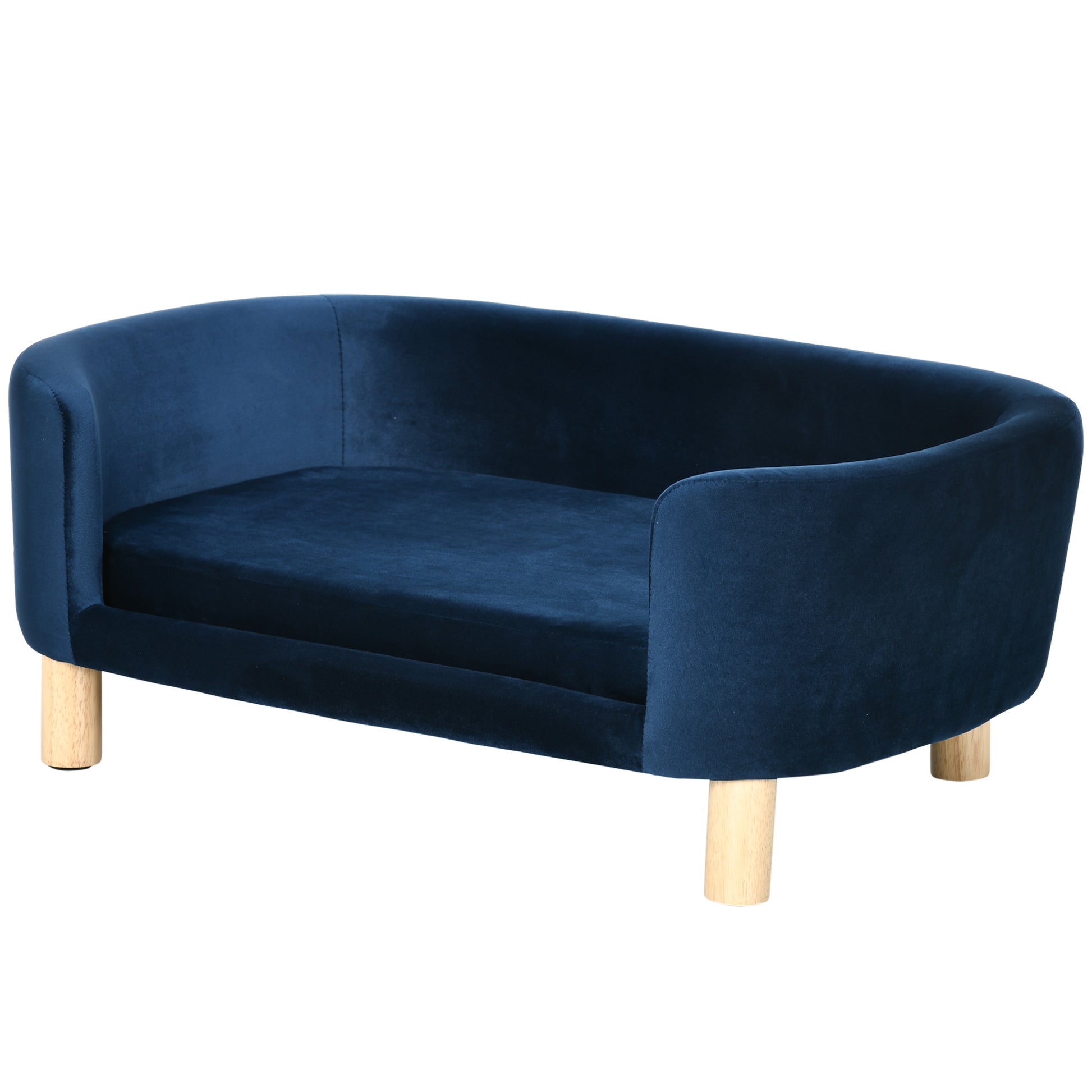 Indoor Dog Bed, Sofa for Small Cats or Dogs Up to 10kg, Navy Blue