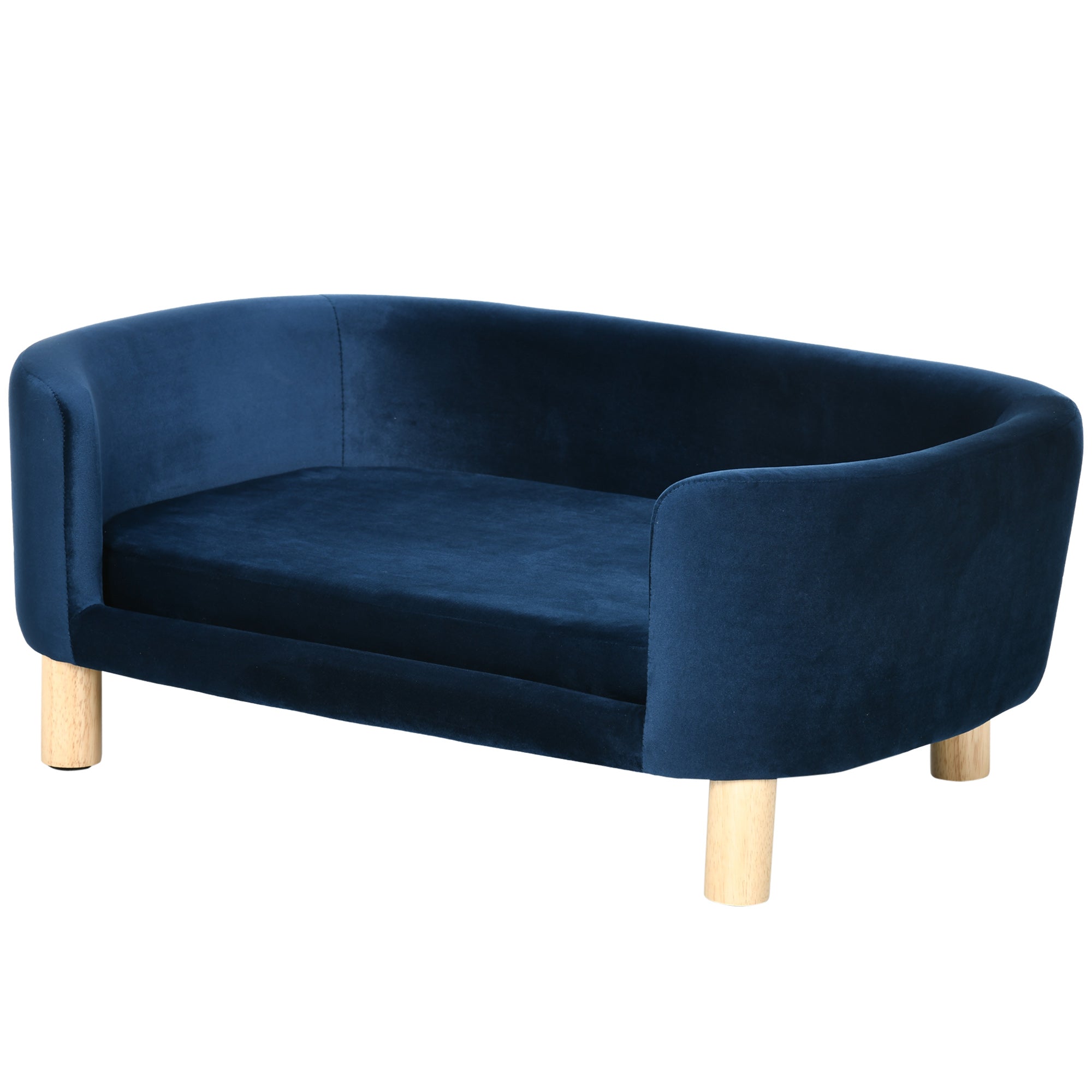 Indoor Dog Bed, Sofa for Small Cats or Dogs Up to 10kg, Navy Blue