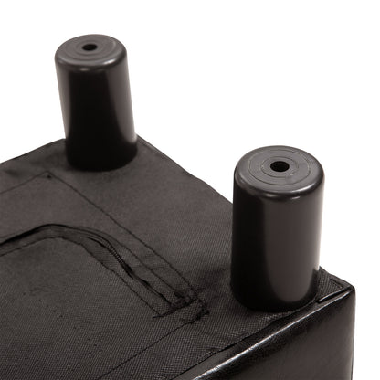 Footstool Stool with Faux Leather Modern Ottoman Footrest Footstool for Bedroom, Living Room, Brown