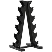SPORTNOW Dumbbell Rack, Dumbbell Stand for 10 Dumbbells, Dumbbell Rack with 5 Levels, Dumbbell Tree with Steel Frame, Dumbbell Stand up to 100 kg Load Capacity Squat Rack Dumbbell Stand