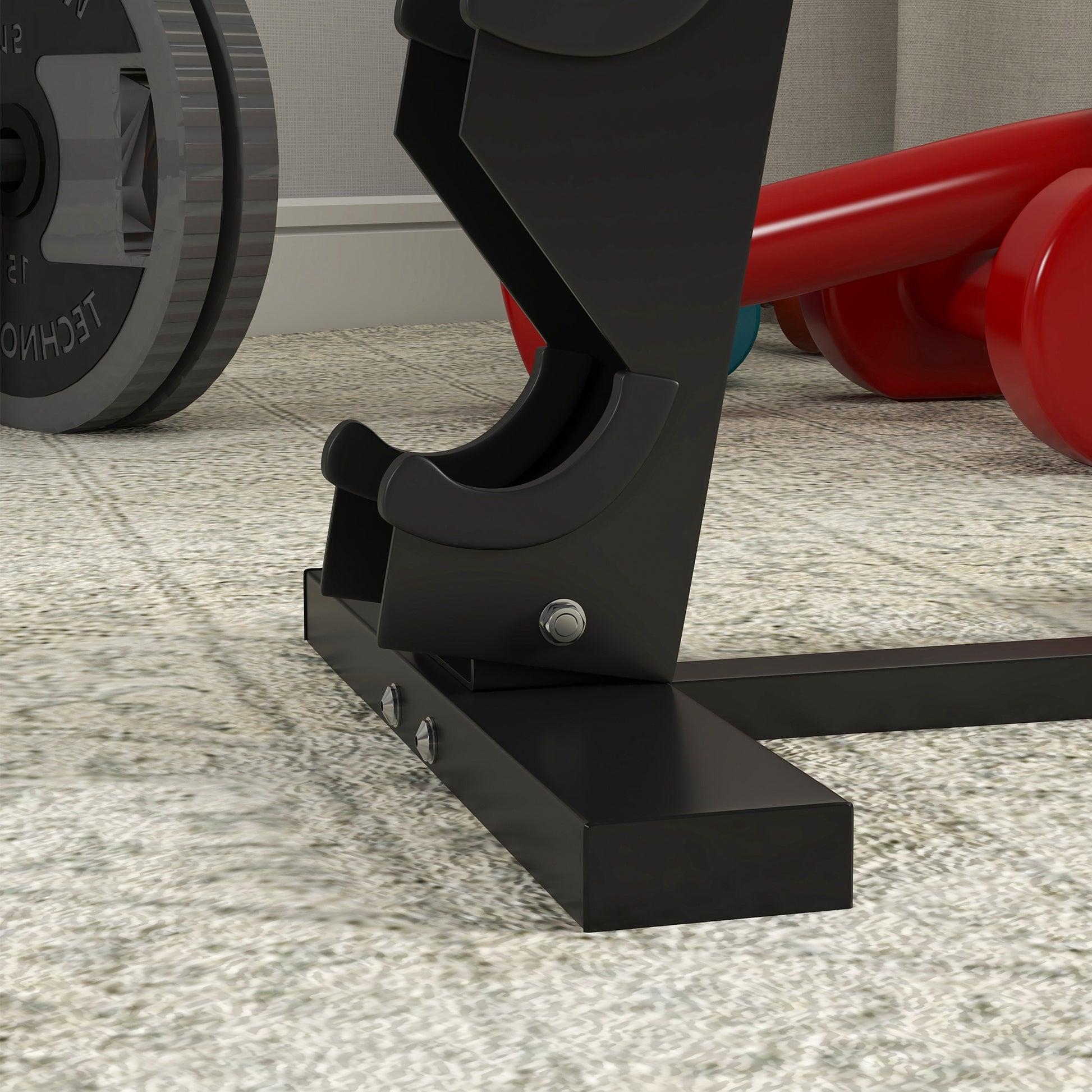 SPORTNOW Dumbbell Rack, Dumbbell Stand for 10 Dumbbells, Dumbbell Rack with 5 Levels, Dumbbell Tree with Steel Frame, Dumbbell Stand up to 100 kg Load Capacity Squat Rack Dumbbell Stand