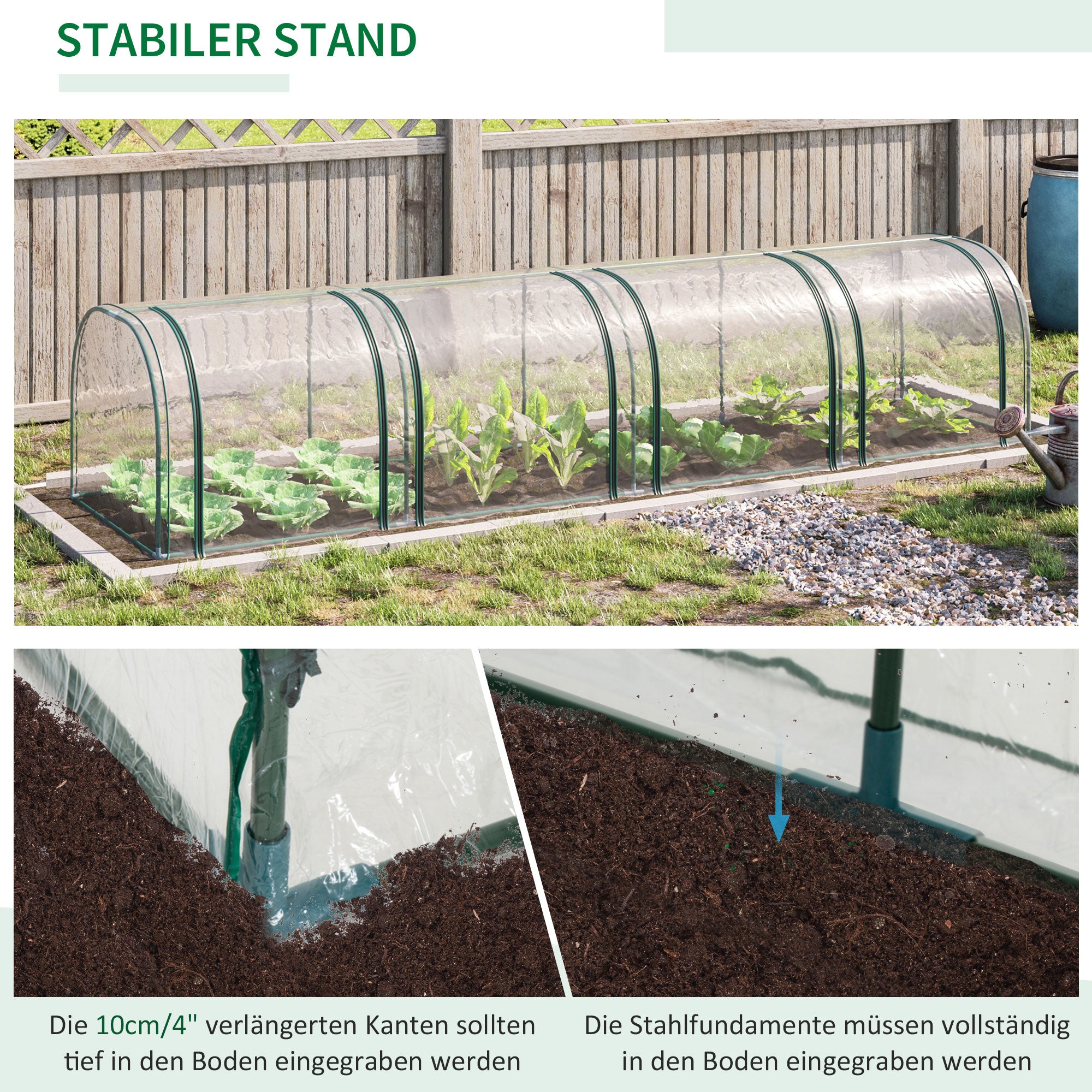 Greenhouse with Door, Winterproof Steel Frame Greenhouse, Greenhouse for Balcony, Garden, Tomato House 395x100x80cm, Tomato Greenhouse for Tomatoes, Vegetables, Flowers, Plants, Transparent