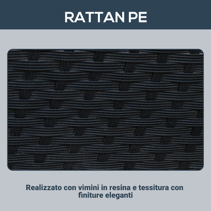 5-Piece Garden Furniture Set Dining Table with 4 Chairs with Combining Cushions, Rectangle, Black, 109x109x72 cm