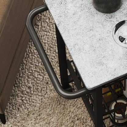 Kitchen Cart Vegetable Cart for Kitchen with 3 Sliding Baskets and Steel Frame Wheeled Auxiliary Cart for Dining Room 49.5x31x69 cm Light Grey