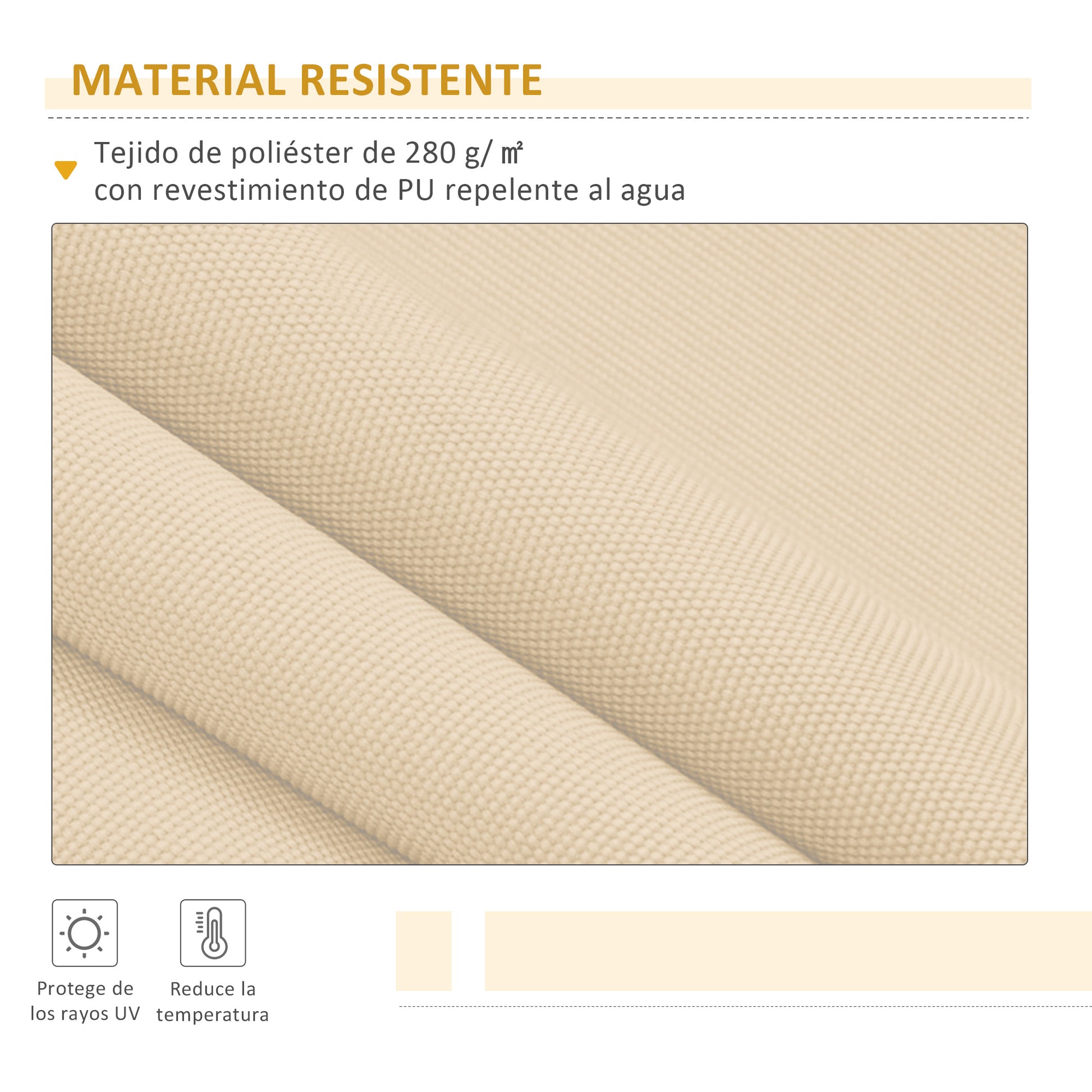 Manual Retractable Awning 295x245 cm Balcony Awning with Metal Crank Waterproof and Anti-UV Exterior Roll-Up Awning for Garden Terrace Windows Beige