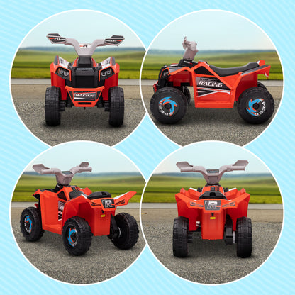 Electric Quad for Kids Battery-Powered Vehicle 6V with Forward and Reverse 70L x 41.5W x 48.5H cm Red