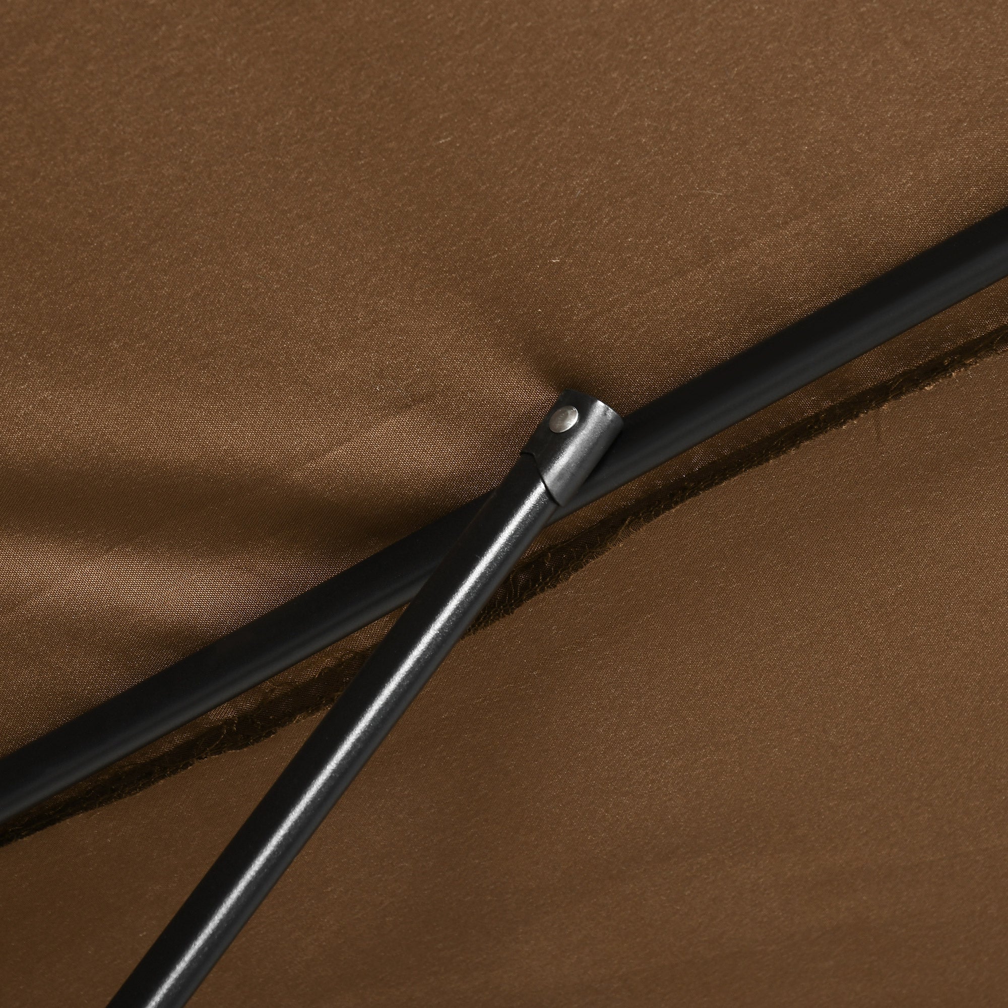 Garden Umbrella 202x293 cm Patio Umbrella with Adjustable Angle Aluminum Pole and Anti-UV Umbrella for Garden Patio Brown