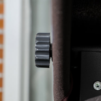 3-Seater Hollywood Swing, Swing Bench with Adjustable Sun Canopy, Garden Swing with Cushions, Holds up to 270 kg, Metal, Texteline, Brown, 198 x 118 x 168 cm