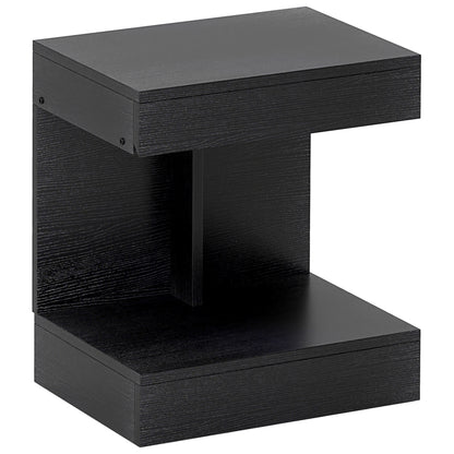 Nightstand with Drawers, Side Table, Bedside Table with Shelf, Nightstand for Bedroom, Living Room, 40 x 30 x 46 cm, Black