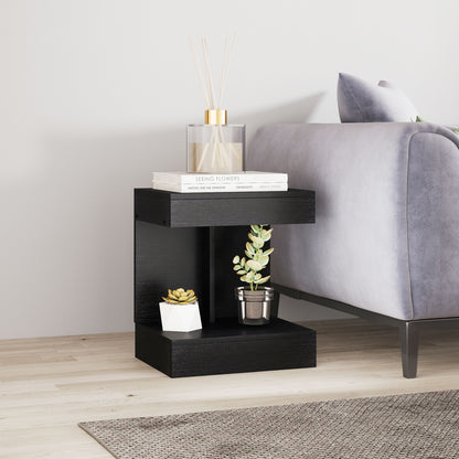 Nightstand with Drawers, Side Table, Bedside Table with Shelf, Nightstand for Bedroom, Living Room, 40 x 30 x 46 cm, Black