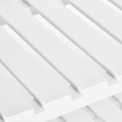 Wooden Shoe Rack 3-Tier Shoe Shelf for 9 Pairs of Shoes for Entryway Hallway 70x26x57.5 cm White