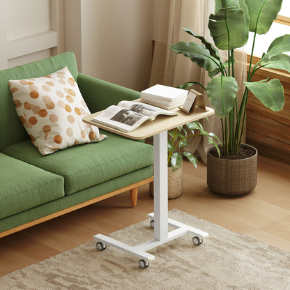 Height-Adjustable Standing Laptop Desk, Hand Crank 26.8–42.5" (68–108 cm) — Yellow