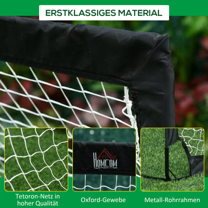 Soccer Goal 2 Pack foldable 183 x 90 x 90 cm Soccer Goal with carrying bag weatherproof Outdoor Soccer Goals for Adults Soccer Goals for Garden Training Leisure Black
