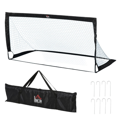 Soccer Goal 2 Pack foldable 183 x 90 x 90 cm Soccer Goal with carrying bag weatherproof Outdoor Soccer Goals for Adults Soccer Goals for Garden Training Leisure Black