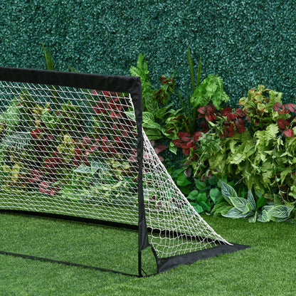 Soccer Goal 2 Pack foldable 183 x 90 x 90 cm Soccer Goal with carrying bag weatherproof Outdoor Soccer Goals for Adults Soccer Goals for Garden Training Leisure Black