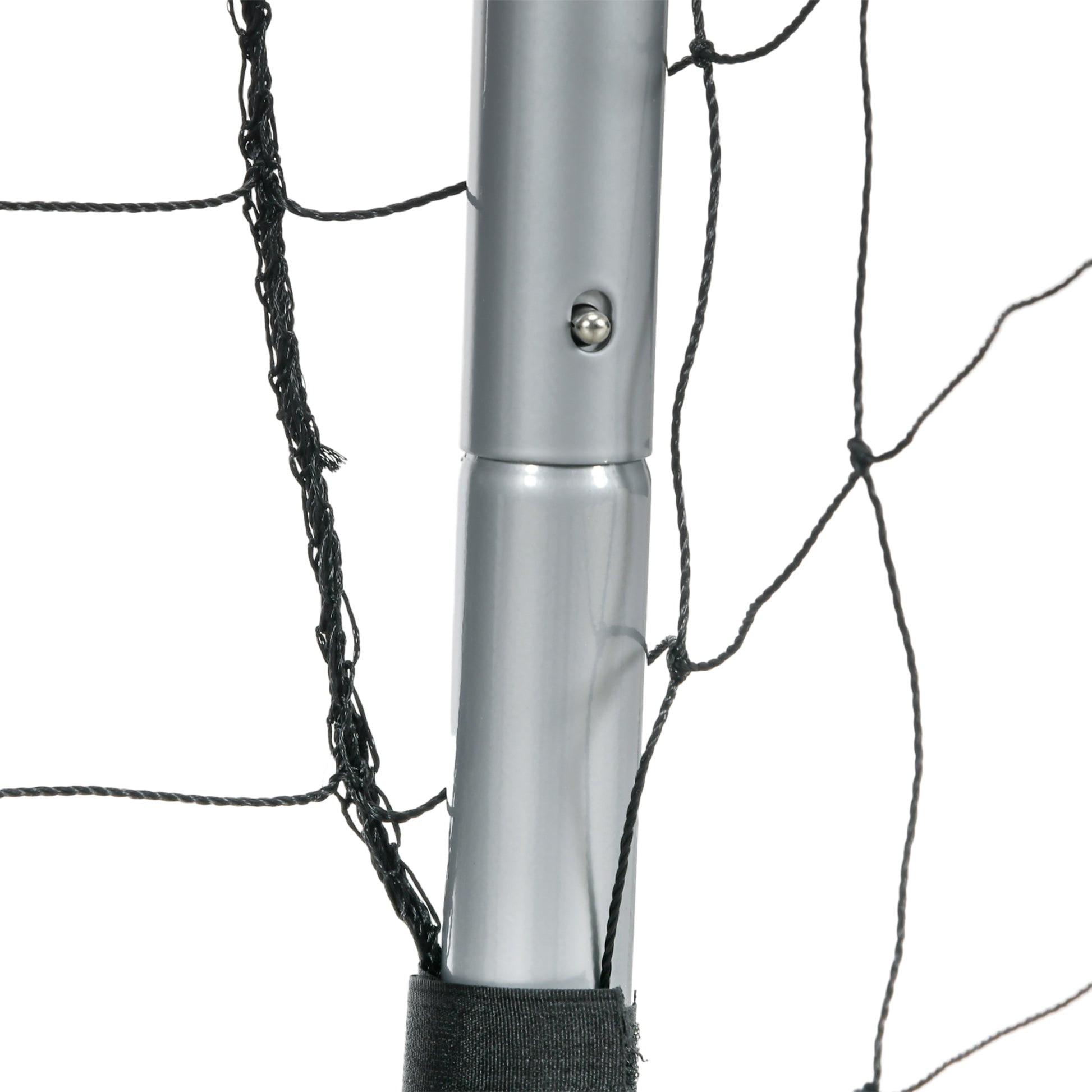 SPORTNOW Soccer Goal with PE Net Fabric, Soccer Goal for Kids and Adults, 240 x 85 x 160 cm, Steel, PE, for Garden, Soccer Training, Gray