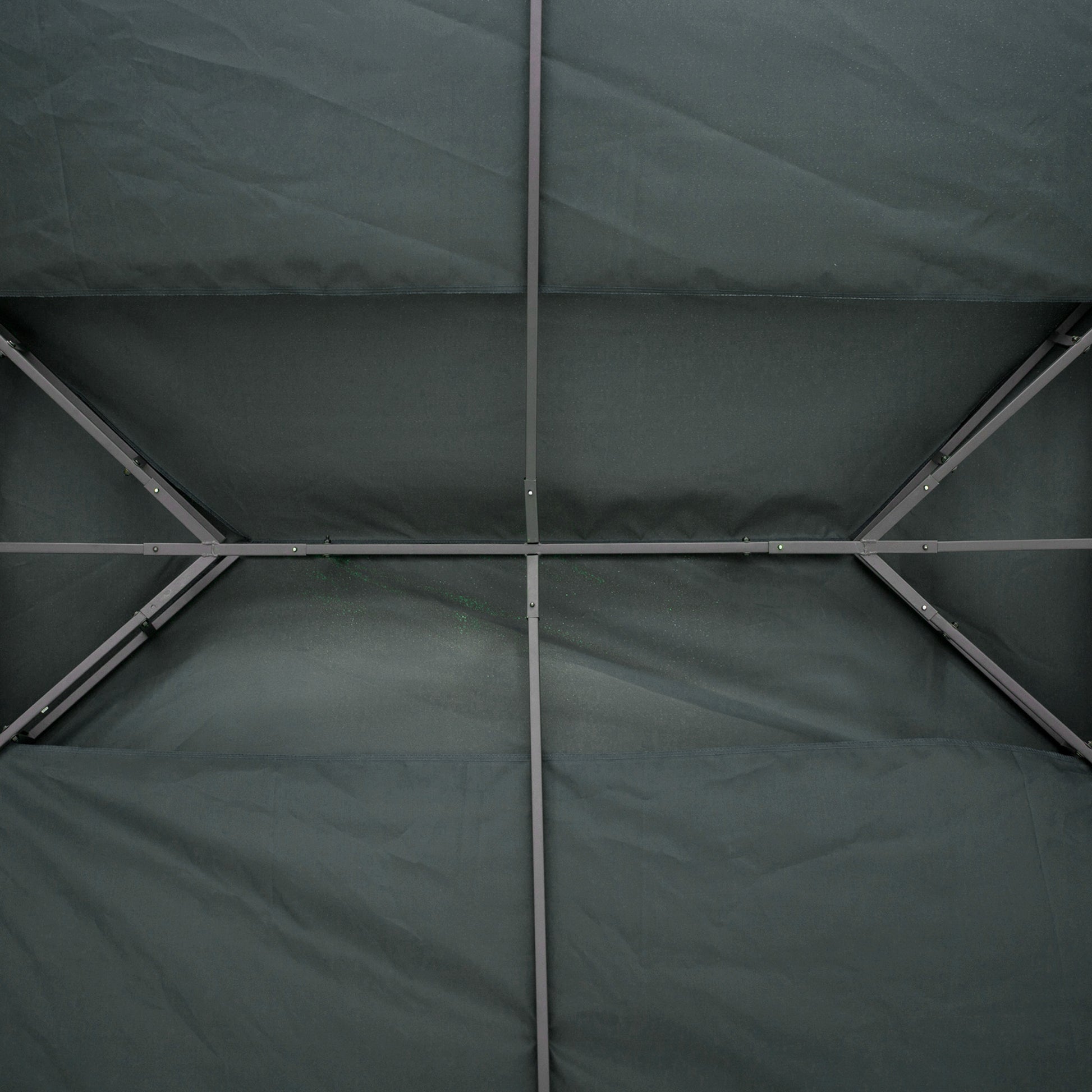 Replacement Roof for Metal Pavilion 3x4m Water-Resistant Pavilion Roof with Double Roof, Replacement Cover for Garden Pavilion Party Tent Gazebo Polyester Charcoal Gray