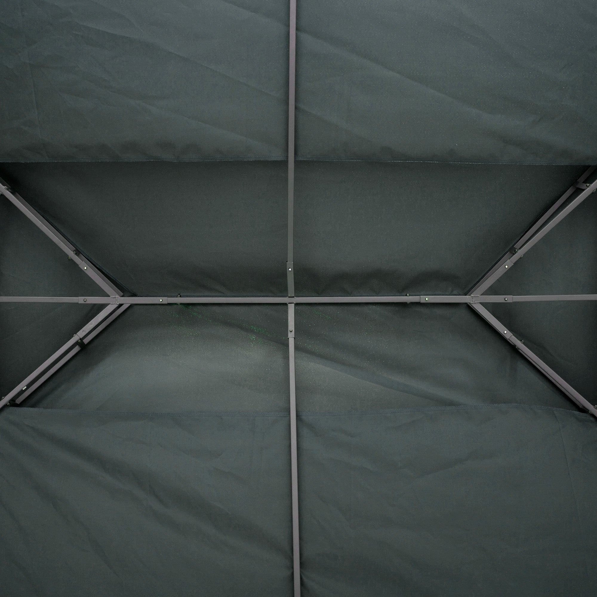 Replacement Roof for Metal Pavilion 3x4m Water-Resistant Pavilion Roof with Double Roof, Replacement Cover for Garden Pavilion Party Tent Gazebo Polyester Charcoal Gray