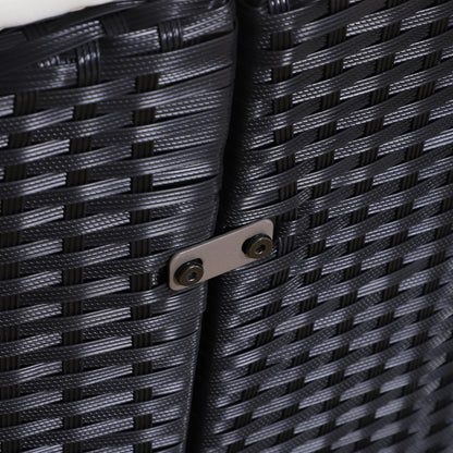 Rattan sun island, lounge group with sunroof, seating group, cushions and side table, metal, Cream, 180 x 175 x 147 cm