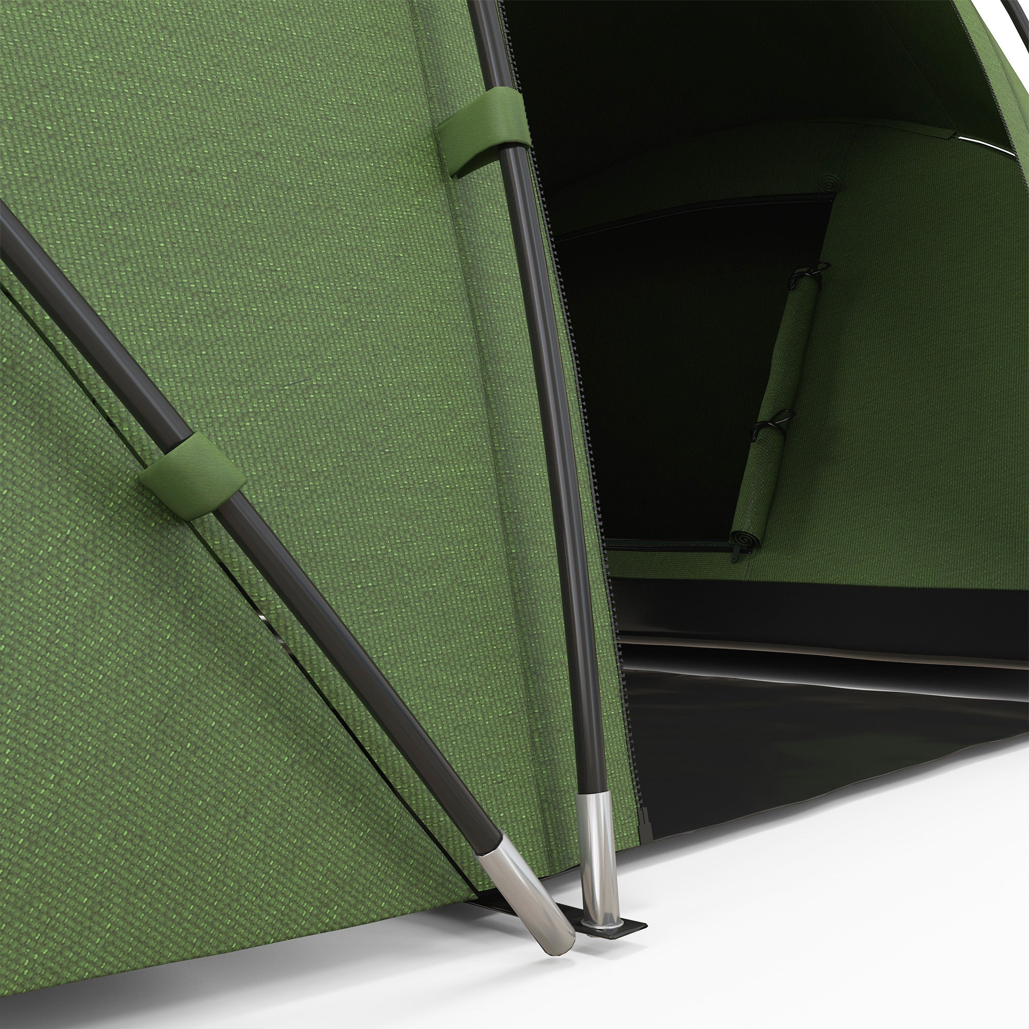 Family Tent for 4-6 People Camping Tent Foldable Lightweight with Waterproof Carry Bag for Beach Park Hiking 430x240x170 cm Green