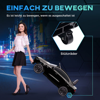 Children's Electric Car Mercedes-benz AMG CLA 45, 12V Kids Car with 2.4GHz Remote Control, Music, Electric Vehicle with Light, USB/MP3 Connection, Kids Vehicle with Horn, for 3-6 Years, Black