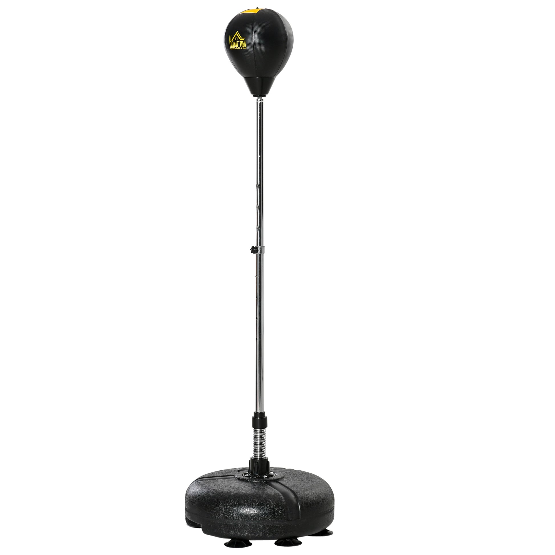 Punching Ball Set Free Standing Boxing Bag Training Set 133-151 cm Height Adjustable with 1 Pair of Gloves Suitable for Professionals and Beginners Black