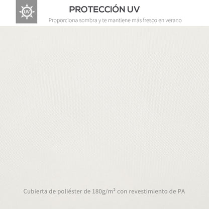 Replacement Canopy for Garden Gazebo 4x3m 2-Tier Breathable Roof Replacement Cover with 8 Drainage Holes for Outdoor Patio Beige