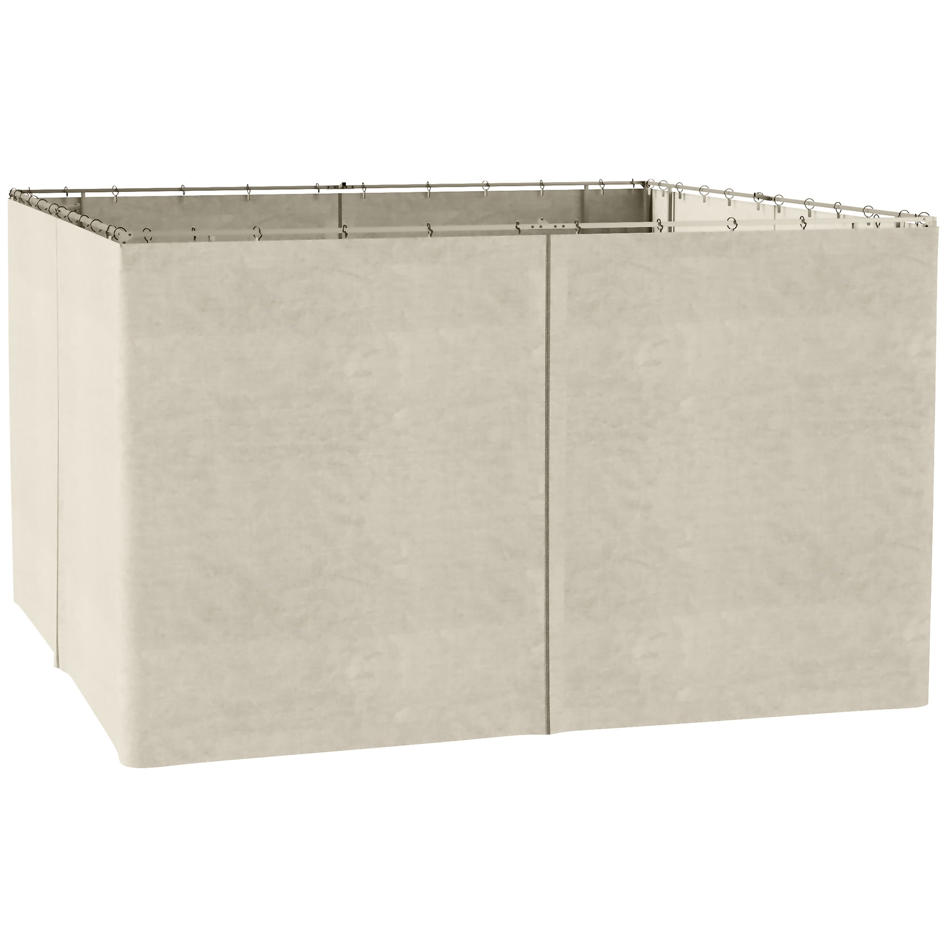Side Wall 4-Piece Set for 3x4m Pavilion Side Walls with Hooks 352 x 205 cm Waterproof Stable Winterproof Side Panel Sides for Party Tent Garden Pavilion Beige