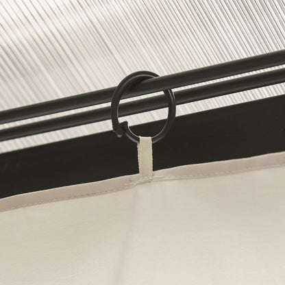 Side Wall 4-Piece Set for 3x4m Pavilion Side Walls with Hooks 352 x 205 cm Waterproof Stable Winterproof Side Panel Sides for Party Tent Garden Pavilion Beige