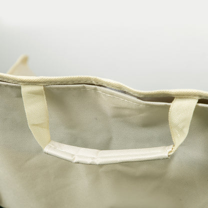 Camping Chair Foldable Garden Chair with Side Pocket, Steel Legs, Folding Chair with Carry Bag for Pool, Beach, Oxford, White