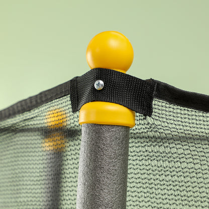 Children's Trampoline Ø140 cm, Trampoline with Safety Net, Edge Cover, Garden Trampoline for Children 3-10 Years, up to 50 kg Load Capacity, Black