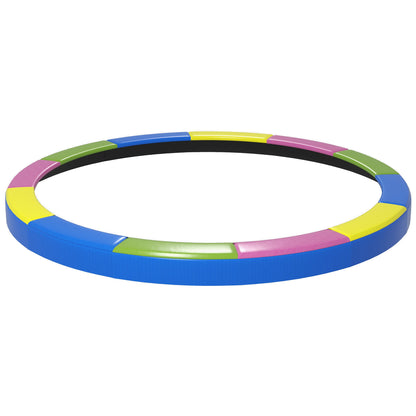 SPORTNOW Folding and Portable Trampoline Mat Cover Ø366x30 cm, Garden Trampoline Protection in Plastic, PE, and EPE Foam, Multicolor