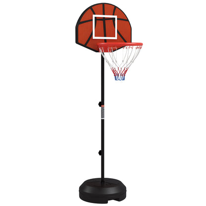 SPORTNOW Basketball Hoop with Magnetic Dartboard and Darts Adjustable Height 129-179 cm Fillable Base for Indoor Black