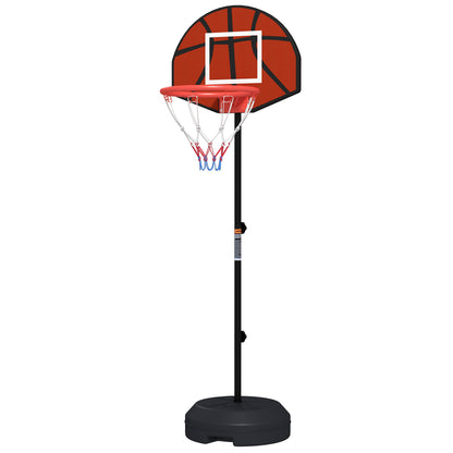 SPORTNOW Basketball Hoop with Magnetic Dartboard and Darts Adjustable Height 129-179 cm Fillable Base for Indoor Black
