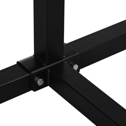 SPORTNOW Kayak Rack, Kayak Holder, Adjustable Kayak Stand for 2 Kayaks, Surfboards, Stand-Up Paddles, Padded Support Arms, Metal