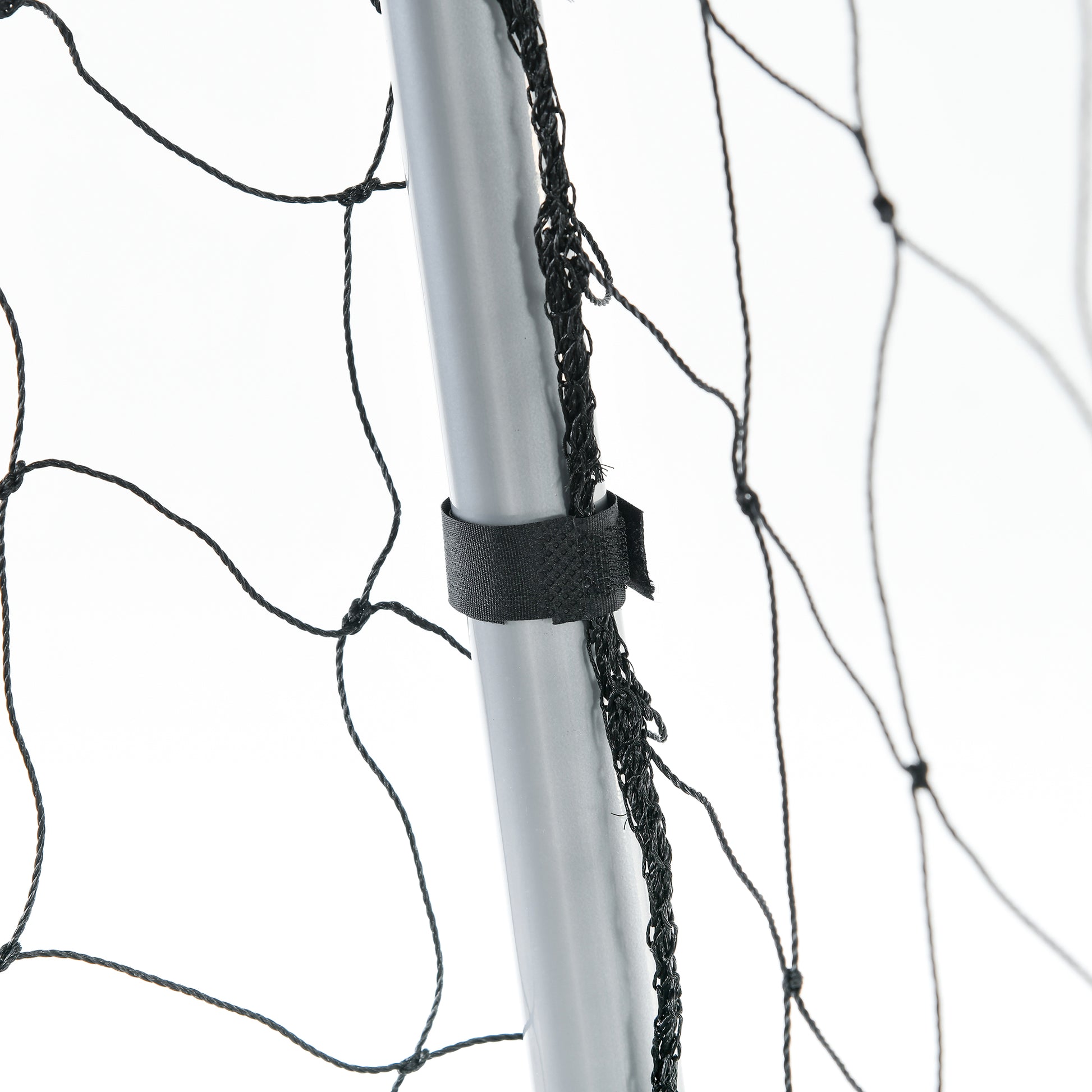 SPORTNOW Soccer Goal with PE Net Fabric, Soccer Goal for Kids and Adults, 300 x 120 x 200 cm, Steel, PE, for Garden, Soccer Training, Gray